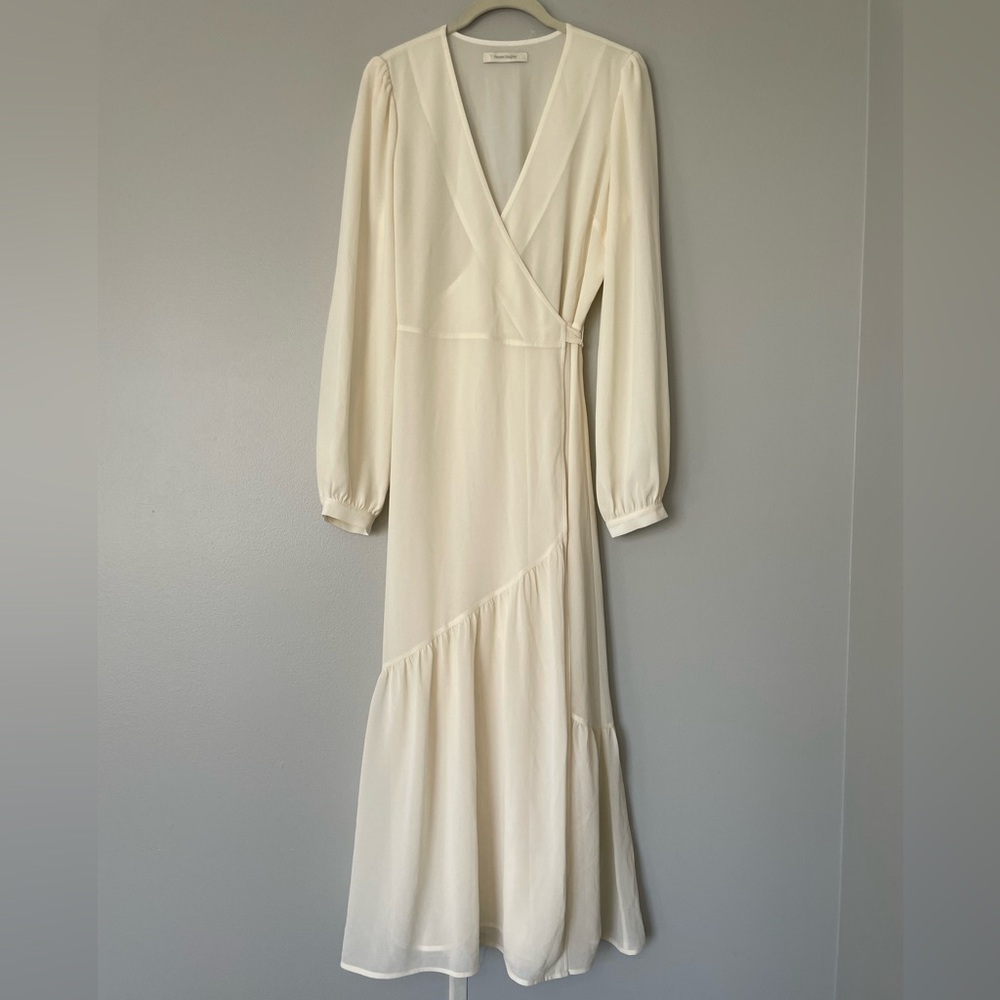 Favorite Daughter Cream Color Wrap Style Dress NEW Unique One of a Kind!